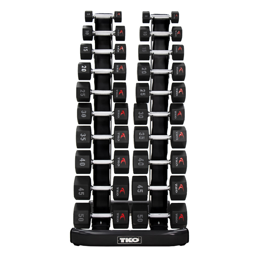 TKO 10-Pair Vertical Dumbbell Rack