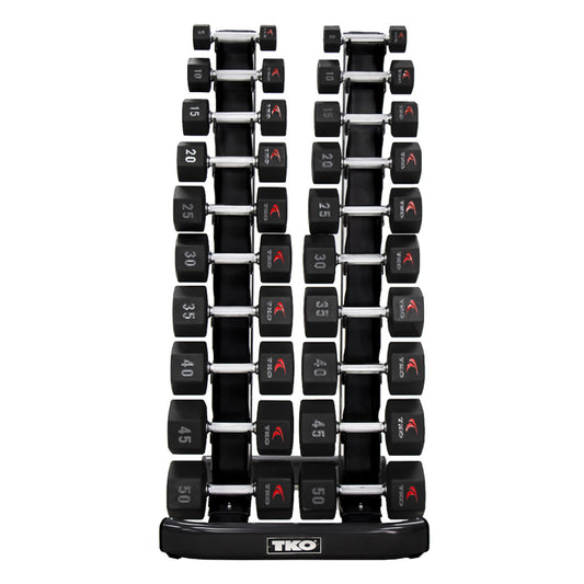 TKO 10-Pair Vertical Dumbbell Rack