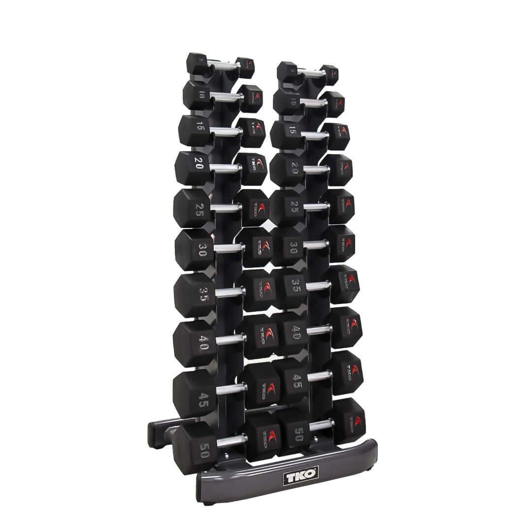 TKO 10-Pair Vertical Dumbbell Rack