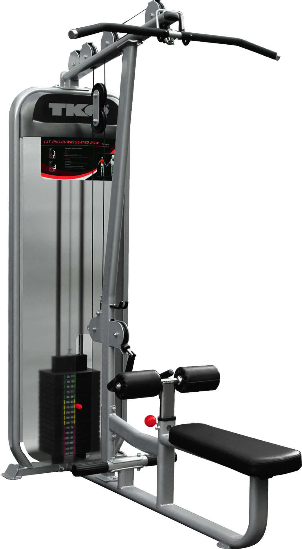 TKO Achieve Dual Lat Pulldown / Mid-Row Machine 170 lb Weight Stack